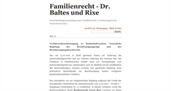 Desktop Screenshot of familienrecht.baltesundrixe.de