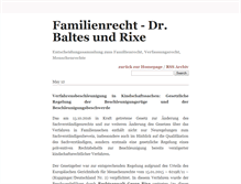 Tablet Screenshot of familienrecht.baltesundrixe.de